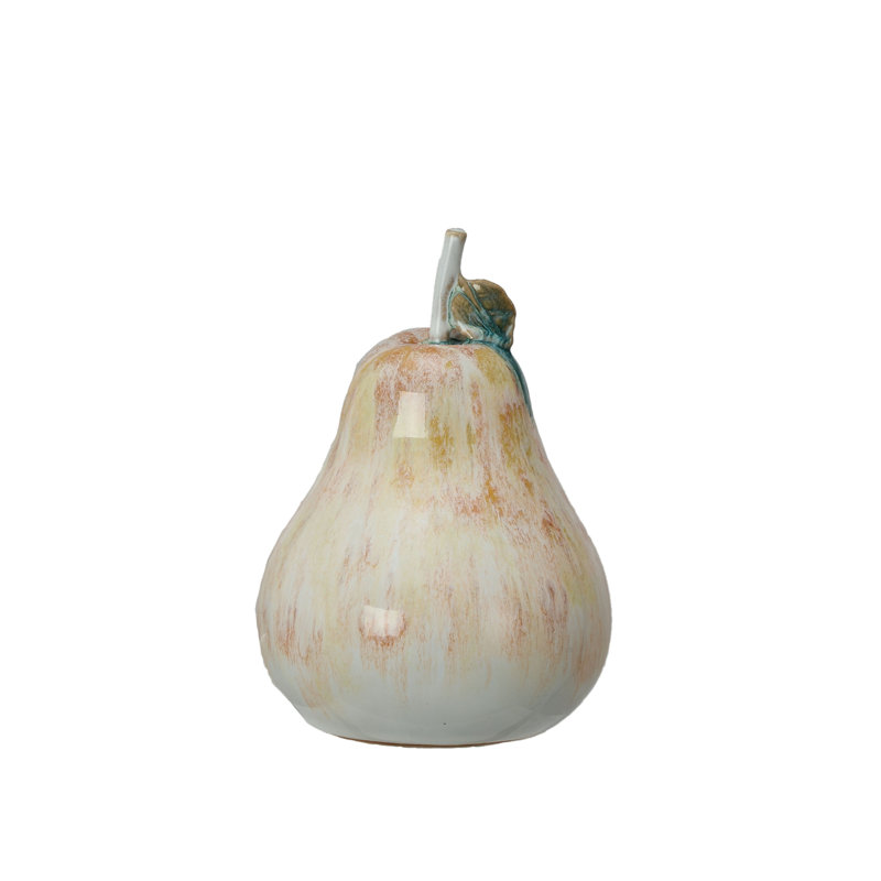 Stoneware Pear Accent Decor