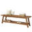 Solid Wood 63" Storage Bench For End Of Bed, Rustic Bedroom Bench With Shelf, Farmhouse Style