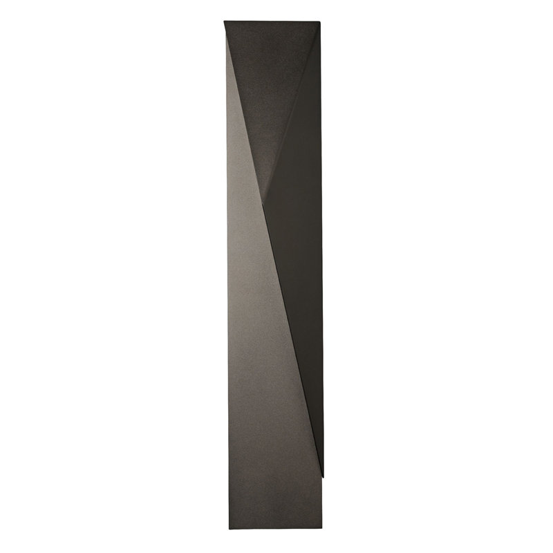 Carbon Outdoor Sconce - 24.9" - Coastal Natural Iron - Left Orientation, Right, 37.9" H x 7" W x 5.8" D