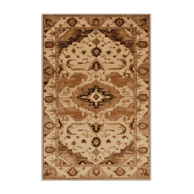 Machine Washable Persian Beige Area Rug