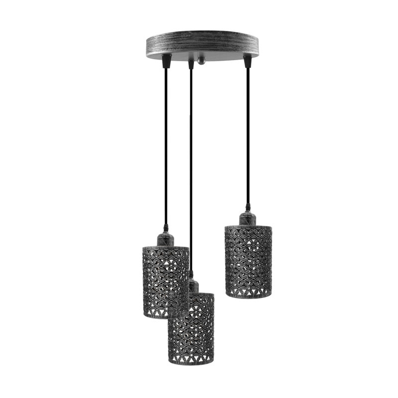 Renwick 3 - Light Cluster Pendant, Brushed Silver