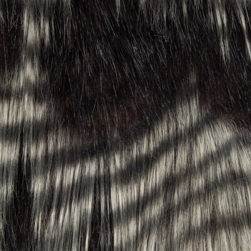 Porcupine Dark Brown and Beige Faux Fur Reversible Luxury Throw