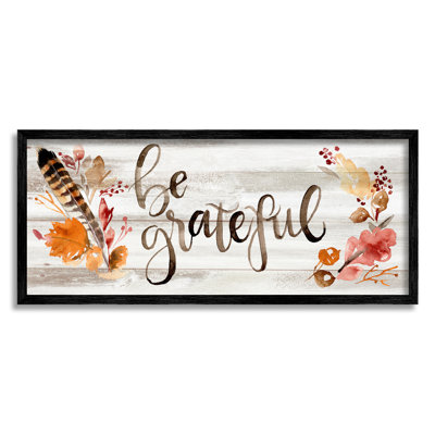 Be Be Grateful Boho Calligraphy