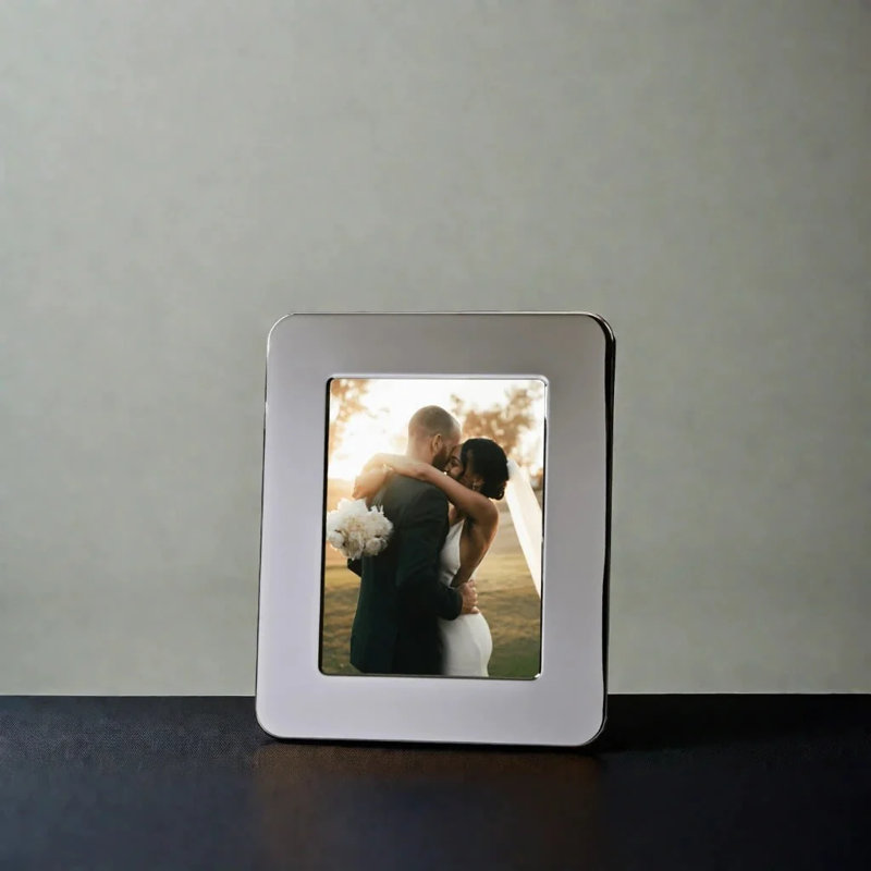Silver Metal Matte Picture Frame, 8" x 10"