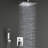 Bathroom Luxury Rain Mixer Combo Set Wall Mounted Rainfall Shower Head System, (Contain Faucet Rough-In Valve Body And Trim)-114230247
