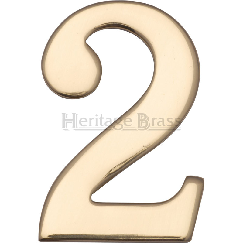 Heritage Brass Heritage Numeral Self Adhesive 51mm (2"), Satin Nickel, 2