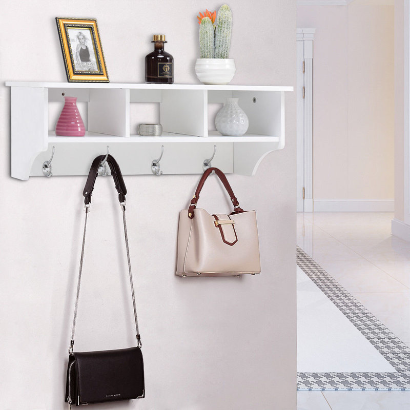 Portemanteau mural Standwood, Blanc
