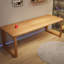 Bureau rectangulaire en bois massif Burlywood-375231279