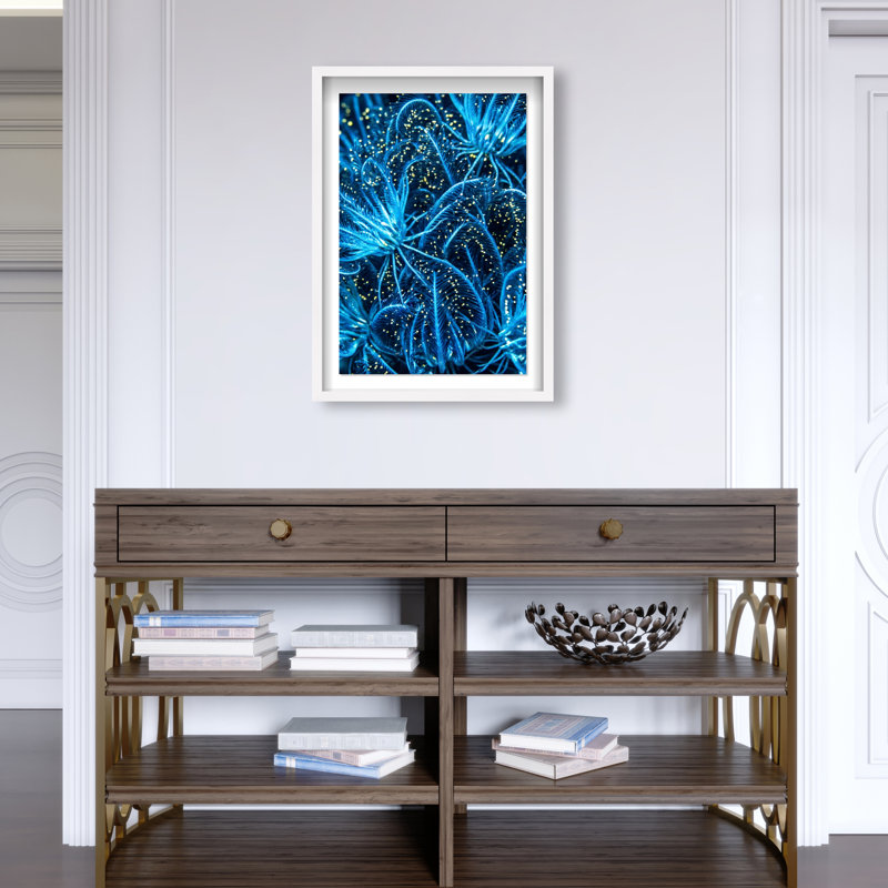 Neon garden Shadowbox Abstract Print by Oliver Gal, Black Frame, 10 x 15, 37.5"H x 25.5"W, White Shadowbox