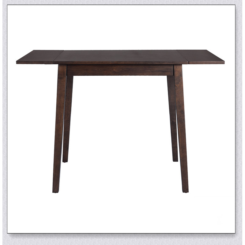 Table de salle à manger extensible de 29 à 45 po pour 4 personnes, table de cuisine pliante avec pieds en bois d'hévéa