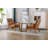 Accent Chairs Set of 2 with Side Table, Wood and Fabric Armchairs Side Chair-112092568
