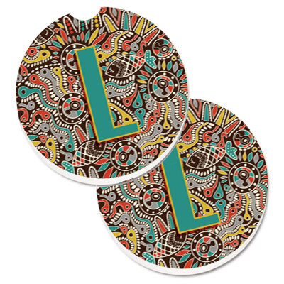 Sous-verre voiture tribal initial