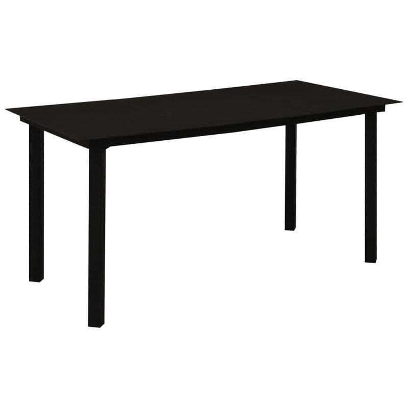 Pulse Rectangular Metal Outdoor Dining Table , cm W cm D, 74cm H x 150cm W x 80cm D