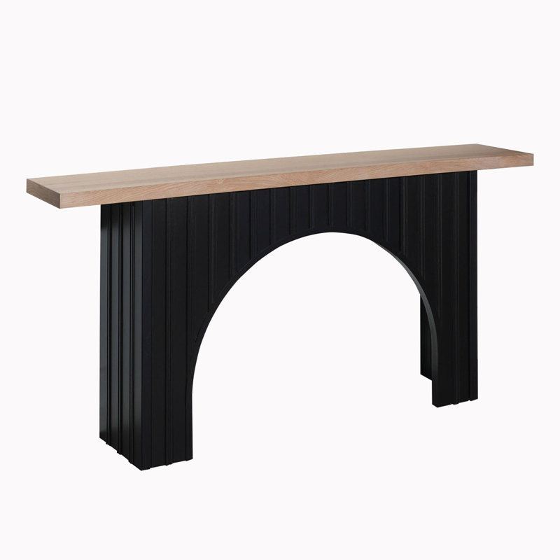 Modern Console Table with Black Arch Base