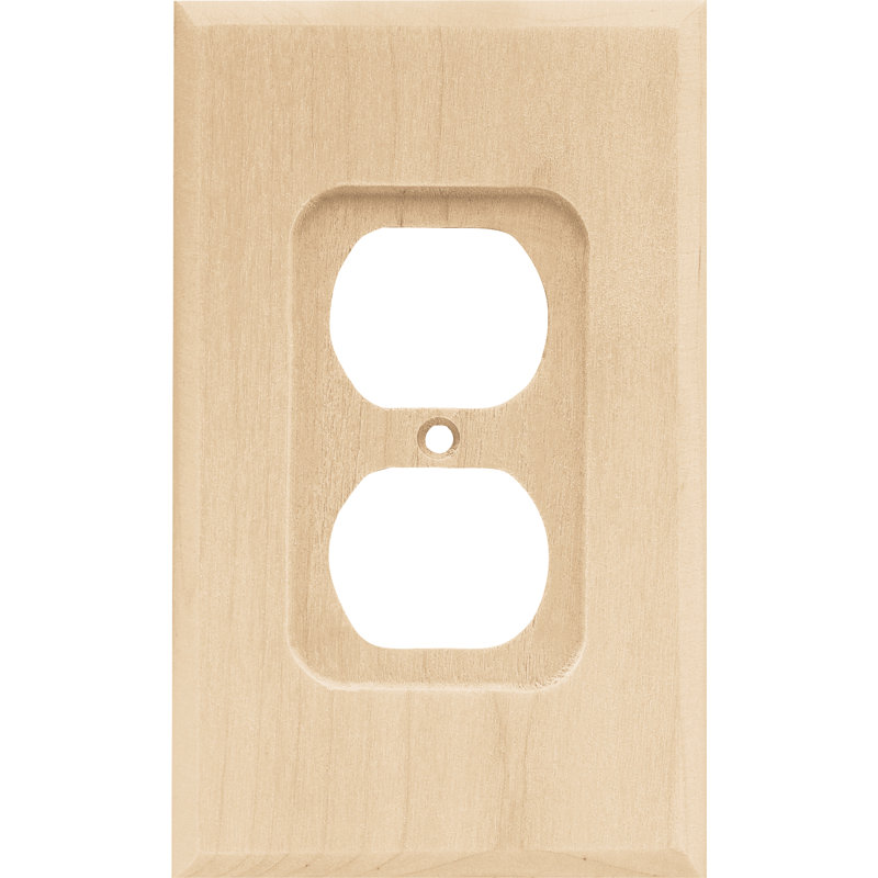 1-Gang Duplex Outlet Wall Plate