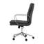Chaise de bureau roulante noire à hauteur ajustable