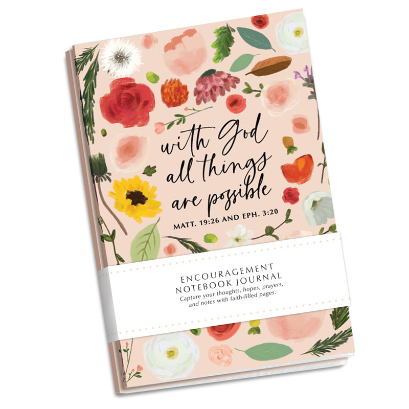 Journal Floral Believe In Miracles 2Pack
