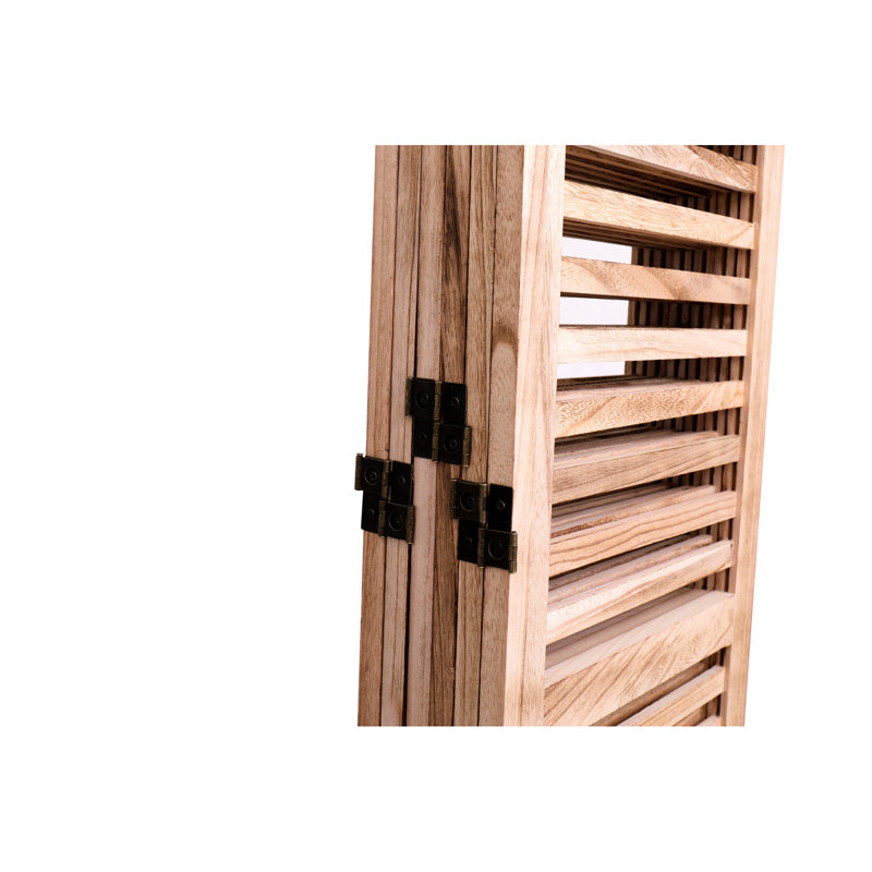 6 paravents en bois massif pliant, l 82,8 po x H 65 po, choix de couleur naturelle H avec charnières