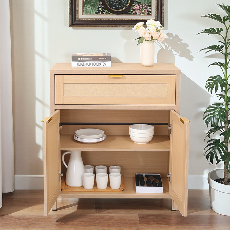 Buffet moderne 30 pi en chêne jaune