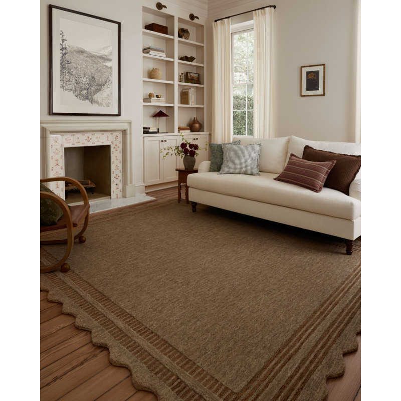 Chris Loves Julia x Loloi Scottie Area Rug, Rectangle 3'6" x 5'6", Mocha/Clay