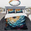 Ensemble de housse de couette Solitaire Spiral Colorful Arc Rainbow III - Abstract Spirals-101245361
