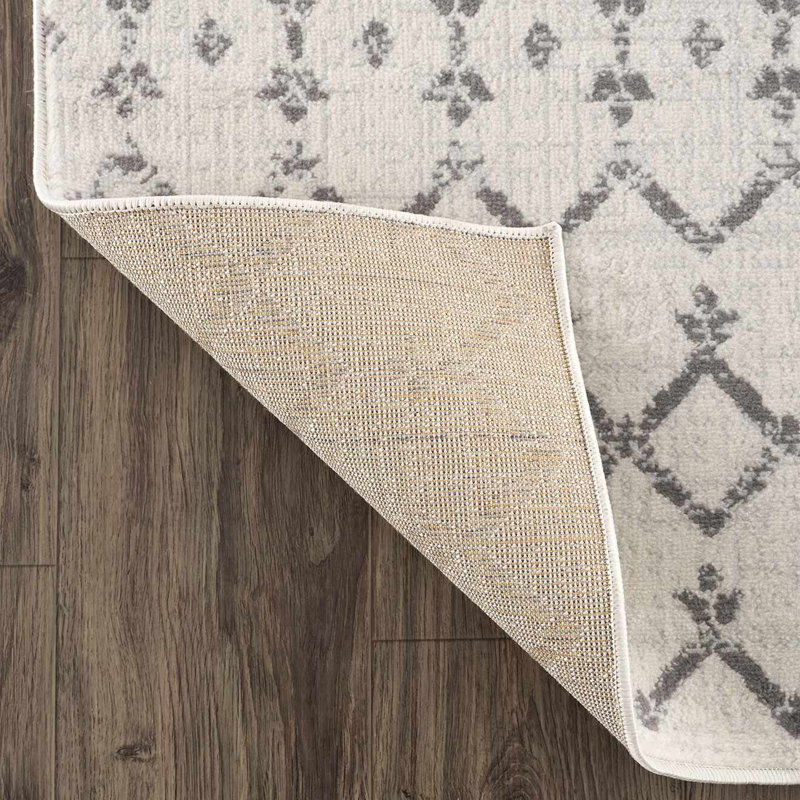 Tapis beige / noir à motif géométrique Mcgrane, Rectangle 12 pi x 15 pi