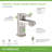 Solarity Single Handle Bathroom Sink Faucet With Push Pop Drain-111139859