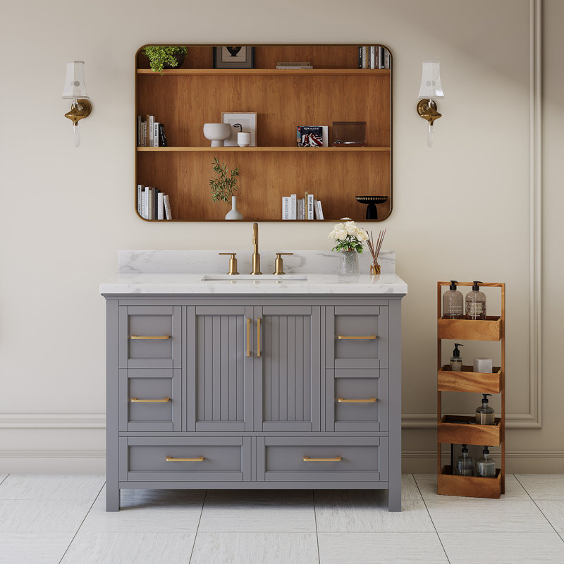 Meuble-lavabo simple 48 po avec comptoir