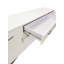 Buffet blanc laqué ultra-brillant Maximo - Base argentée-127878156