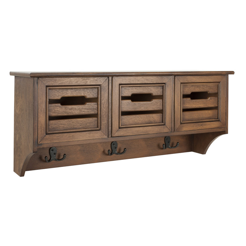 Solid + Manufactured Wood Wall Organizer