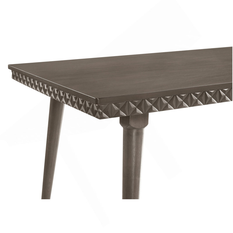 Perkins Dark Brown Rectangular Wood Dining Table