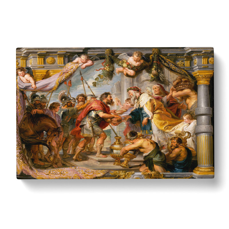 Meeting Of Abraham And Melchizedek by Peter Paul Rubens - Wrapped Canvas Painting, 40cm H x 60cm W x 3cm D