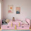Lit plateforme avec tiroirs de rangement, garde-corps, petite tablette et crochets-9430557-9430558