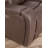 Borovnice Walnut Dual Power Console Loveseat W Popout Cup Holders