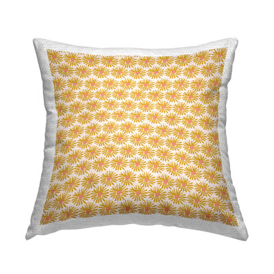 Coussin décoratif d'extérieur à motif de marguerites Uniforme par Chen Alyesh