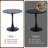 31.5" Round Dining Table, Modern Tulip Shaped All Metal Dining Table-946279352