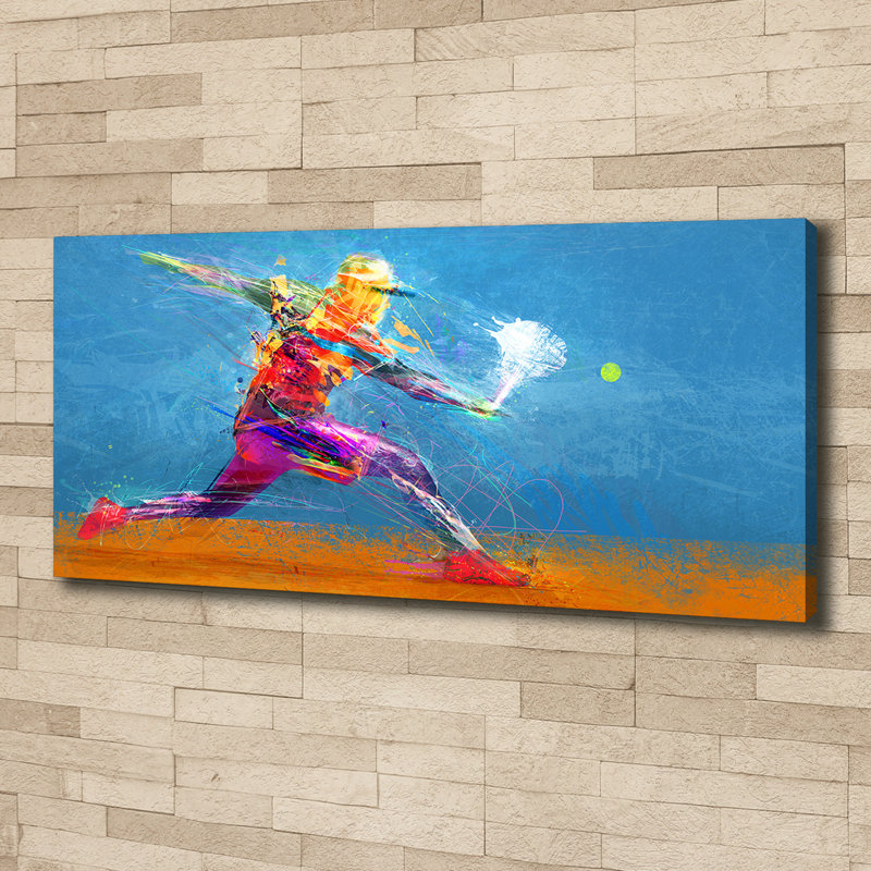 Tennis Player - No Frame Print on Canvas