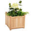 Boîte à fleurs en bois pour patio
