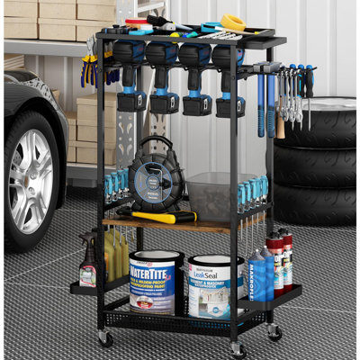 Utility Tools Cart Power Tool Organizer with Shelly