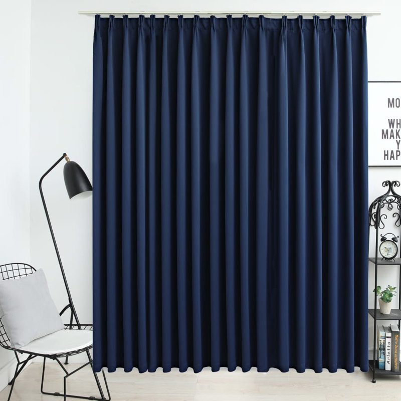 Azurae Blackout Curtain Single Panel, Blue