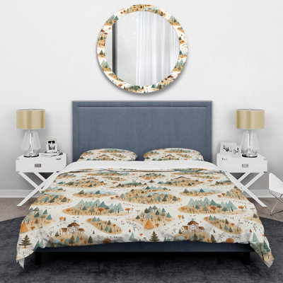 Ensemble de housse de couette Green Countryhome Scerene Landscape
