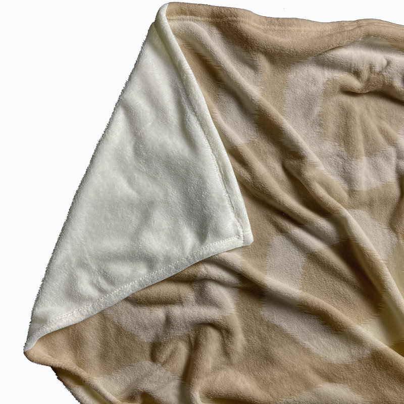 Jessamine Plain Weave / Muslin Throw Blanket, Taupe