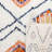 Rectangle Wagar Geometric Handmade Area Rug in Ivory/Black/Orange-52770425