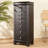 Black Rectangular Solid Wood Jewelry Armoires