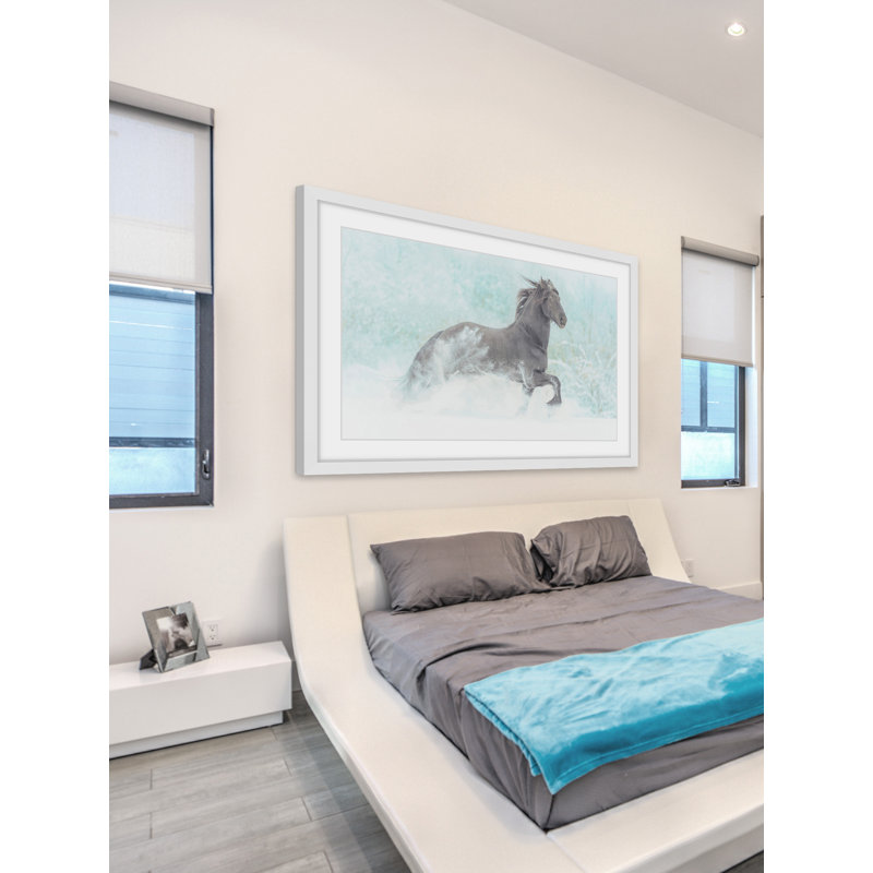 « gambades equus », reproduction d’art encadrée, H 16 po x l 24 po x P 1,5 po