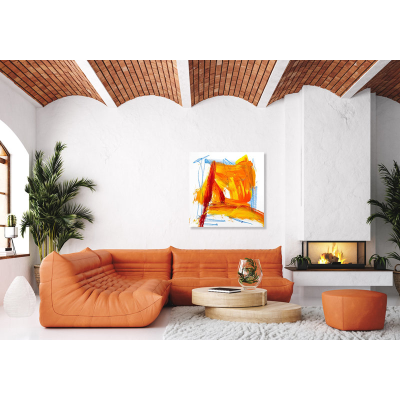 Amber Print, 36" H x 36" W x 1.5" D, Wrapped Canvas