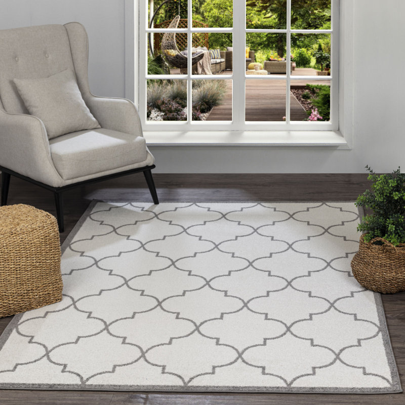Mcwilliams Damask Area Rug, Rectangle 120 x 170cm