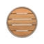 Table d'appoint d'extérieur en corde de rotin et bois d'acacia-104376625
