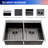 Drop-in Double Bowl Stainless Steel Kitchen Sink-110603528