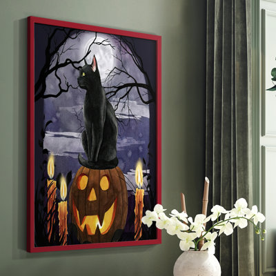 «Midnight Magic II», reproduction encadrée - bois massif